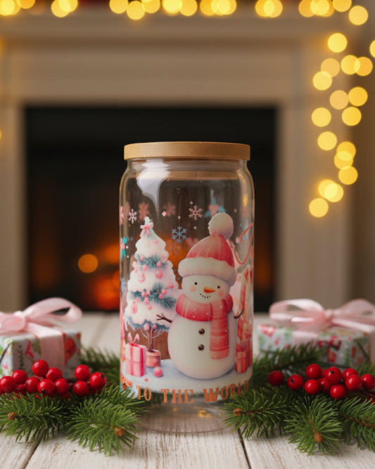 Joy to the World Snowman Christmas Cup